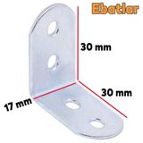 Mobilya Eşya Dolap Yatak Duvara Sabitleme Köşebent Bağlantı Aparatı L Demiri Gönye 30X30x17mm (5 Adet)