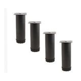 Mobilya Kanepe Baza Koltuk Metal Destek Ayağı Ayarlanabilir Siyah Ayak 12 cm (4 ADET)