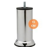 Mobilya Kanepe Baza Yatak Koltuk Destek Yükseltme Ayağı M8 Civatalı Krom Metal Ayakları 15 cm - Titreşim - Çamaşır Bulaşık