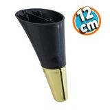 Mobilya Kanepe Çekyat Sehpa Tv Ünitesi Baza Koltuk Ayağı Siyah Gold Renk 12 Cm Ayak