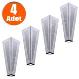 Mobilya Kanepe Koltuk Sehpa Tv Ünitesi Ayağı 14 Cm Krom Metal Ayakları (4 Adet)