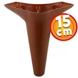 Mobilya Kanepe Koltuk Tv Ünitesi Baza Yükseltici Ayağı Ayakları 15 Cm Ahşap Desenli Kahverengi Ayak