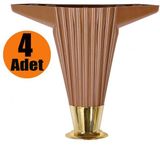 Mobilya Kanepe Sehpa Ayağı Baza Ayak Kahverengi 12 cm (4 Adet)