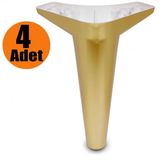 Mobilya Kanepe Sehpa Koltuk Ayağı Gold Baza Ayak 20 cm (4 ADET)