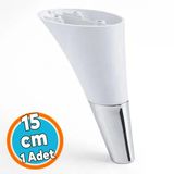 Mobilya Kanepe Sehpa Tv Ünitesi Baza Koltuk Ayağı Beyaz Renk 15 Cm Ayakları