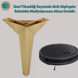 Mobilya Kanepe Sehpa Tv Unitesi Baza Koltuk Ayagi Cekyat Renk Sari Eskitme 15 Cm Ayak