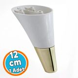 Mobilya Kanepe Sehpa Tv Ünitesi Baza Koltuk Ayağı Krem Gold Renk 12 Cm Ayakları