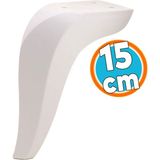 Mobilya Kanepe Sehpa Tv Ünitesi Koltuk Ayağı 15 Cm Beyaz Baza Ayakları