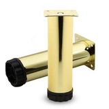 Mobilya Kanepe Sehpa TV Ünitesi Koltuk Ayağı Ayarlanabilir 12 cm Gold Altın Metal Baza Ayak