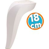 Mobilya Kanepe Tv Ünitesi Koltuk Ayağı 18 Cm Beyaz Konsol Ayakları