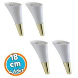 Mobilya Kanepe Tv Ünitesi Konsol Koltuk Ayağı Yükseltici Krem Gold Renk 18 Cm Ayakları