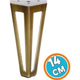 Mobilya Koltuk Baza Puf Kanepe Tv Ünite Masa Ayağı Ayakları Metal Ayak 14 Cm Antik Sarı