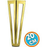 Mobilya Koltuk Baza Sehpa Kanepe Masa Ayağı Metal Ayak 20 Cm Altın