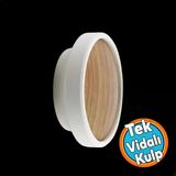 Mobilya Kulp Düğme Ahşap Desenli Aytaşı Çekmece Mutfak Dolabı Dolap Kulpu Kulbu Kulpları