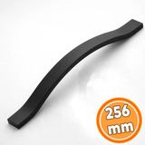 Mobilya Kulpu Modern Mutfak Dolabı Çekmece Kolu Dolap Kapak Kulpları Kulp 256 Mm Siyah Metal