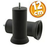 Mobilya Metal Kanepe Baza Yatak Koltuk Destek Ayağı M8 Civata Siyah Metal Ayakları 12 Cm