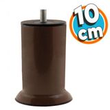 Mobilya Metal Yatak Kanepe Baza Koltuk Orta Destek Ayağı M8 Civata Kahverengi Metal Ayak 10 Cm