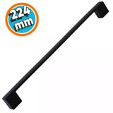 Mobilya Mutfak Banyo Dolabı Çekmece Dolap Kapak Kulpu Kulbu Mat Siyah 224 Mm Metal Kulp 10 Adet