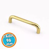 Mobilya Mutfak Çekmece Dolap Kapak Kulbu Kulpu Kulpları Metal (96 Mm - 9.6 Cm) Titanyum Renk