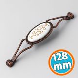 Mobilya Mutfak Çekmece Dolap Kulpu Kulbu Kulpları (128 Mm-12.8 Cm) Eskitme Antik Bakır Metal