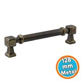 Mobilya Mutfak Çekmece Dolap Kulpu Kulbu Kulpları Antik Sarı Eskitme Metal 128 Mm 12.8 Cm