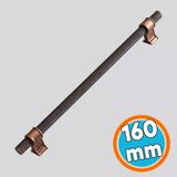 Mobilya Mutfak Çekmece Dolap Kulpu Kulbu Kulpları Eskitme Antik Bakır Metal 160 Mm-16 Cm