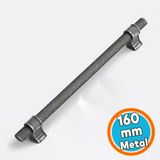 Mobilya Mutfak Çekmece Dolap Kulpu Kulbu Kulpları Eskitme Antik Gümüş Metal 160 Mm