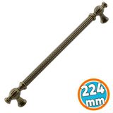 Mobilya Mutfak Çekmece Dolap Kulpu Kulbu Kulpları Eskitme Antik Sarı Metal 224 Mm-22.4 Cm