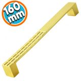Mobilya Mutfak Dolabi Cekmece Banyo Dolap Kapak Kulpu Kulbu Altin Gold 160 Mm Metal Kulp