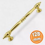 Mobilya Mutfak Dolabı Çekmece Dolap Kapak Kulpu Düz Metal Kulp Kulbu Kulpları 128 Mm Altın