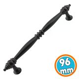 Mobilya Mutfak Dolabı Çekmece Dolap Kapak Kulpu Düz Metal Kulp Kulbu Kulpu 96 Mm Siyah
