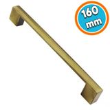 Mobilya Mutfak Dolabi Cekmece Dolap Kapak Kulpu Kulbu Antik Sari 160 Mm Metal Duz Kulp