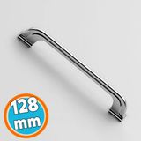 Mobilya Mutfak Dolabı Çekmece Dolap Kapak Kulpu Kulpları Kulbu Krom Metal Kulp 128 mm Düz