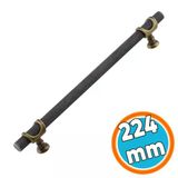 Mobilya Mutfak Dolabı Dolap Kulpları Kulbu Eskitme Antik Sarı Metal Kulp 224 Mm - 22.4 Cm