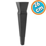 Mobilya Oturma Grubu Kanepe Sehpa Tv Unitesi Koltuk Ayagi Baza Ayaklari Mat Siyah 26 Cm