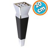 Mobilya Oturma Grubu Kanepe Sehpa Tv Unitesi Koltuk Ayagi Baza Ayaklari Siyah Krom 20 Cm