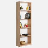 Mobilya Sepeti (MS 115) Mdf 5 Raflı Kitaplık Ceviz