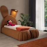 Mobilya Stant Most Bunny Tek Kişilik Karyola Sahara Dune Kumaş 90X190 Yatak İçindir(Evinize Teslim)