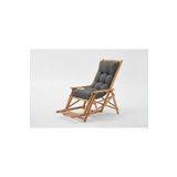 Mobilya Stant Most Sunbed Şezlong Su Bazlı %100 Ağaç Outdoor Antrasit Kumaş Silikon Dolgu (Evinize Teslim)
