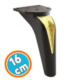 Mobilya Yukseltci Kanepe Sehpa Tv Unitesi Koltuk Ayagi Baza Ayaklari Siyah Altin 16 Cm
