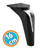 Mobilya Yukseltci Kanepe Sehpa Tv Unitesi Koltuk Ayagi Baza Ayaklari Siyah Krom 16 Cm