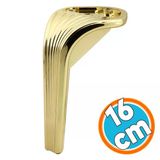 Mobilya Yükseltici Kanepe Sehpa Tv Ünitesi Koltuk Ayağı 16 Cm Gold Altın Baza Ayak