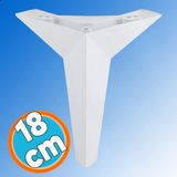 Mobilya Yükseltici Kanepe Sehpa Tv Ünitesi Koltuk Ayağı 18 Cm Beyaz Baza Ayak