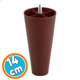 Mobilya Yükseltici Sehpa Kanepe Tv Ünitesi Koltuk Ayağı Baza Ayaklar Plastik Ayak 14 Cm Ceviz 4 Adet