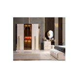 mobilyabazari %100 MDF Alyans Yatak Odası Takımı 6 Kapaklı Dolap