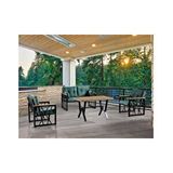 Mobilyabazari Açelya Bahçe Mobilyası (salon, Balkon, Cafe Ofis) 2+1+1 Yeşil Naturel