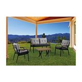 Mobilyabazari Sandalye Bahçe Mobilyası (salon, Balkon, Cafe Ofis) 2+1+1+sehpa Naturel