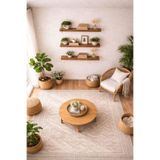 mobilyacın 30 mm 3'lü Uçan Duvar Rafı Set Gizli Raf- Barok 15x30