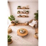 mobilyacın 30 mm 3'lü Uçan Duvar Rafı Set Gizli Raf- Barok 30x50