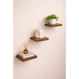 mobilyacın 3'lü Uçan Duvar Rafı Set Gizli Raf- Barok 15x15